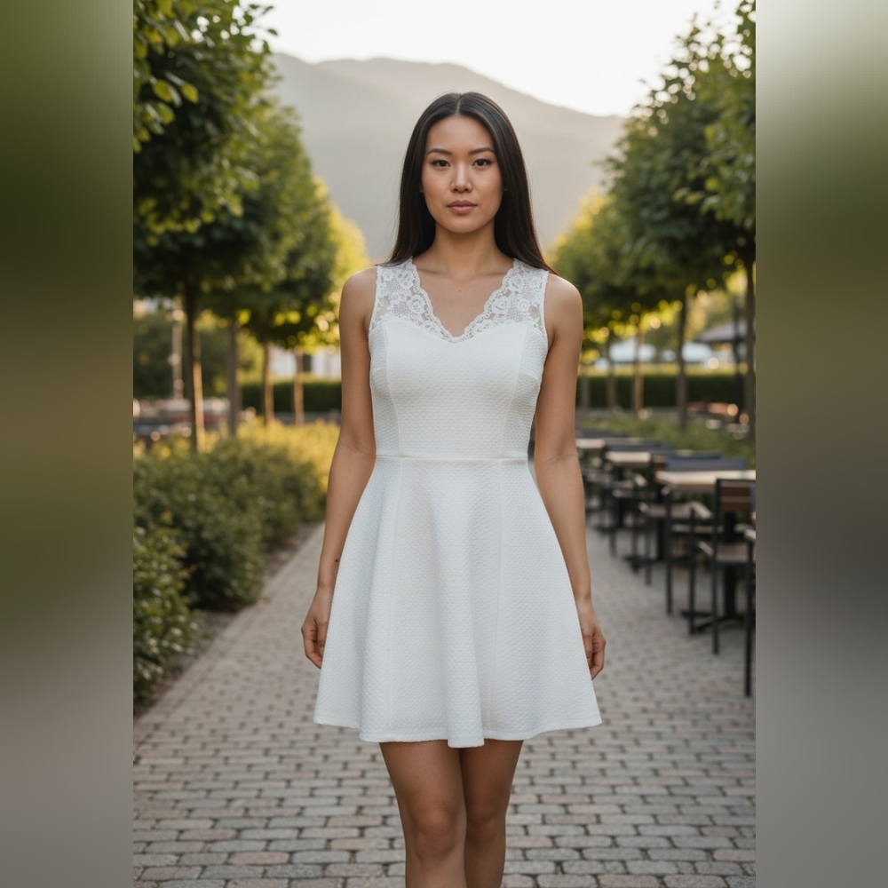 Monteau Lace Sleeved Dress